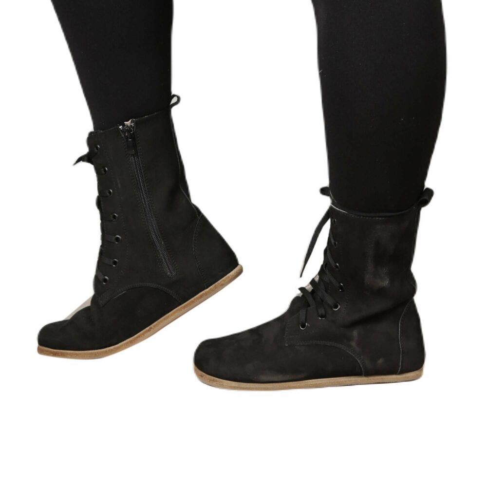 Black Leather Men Boots Ni2 - Image 2