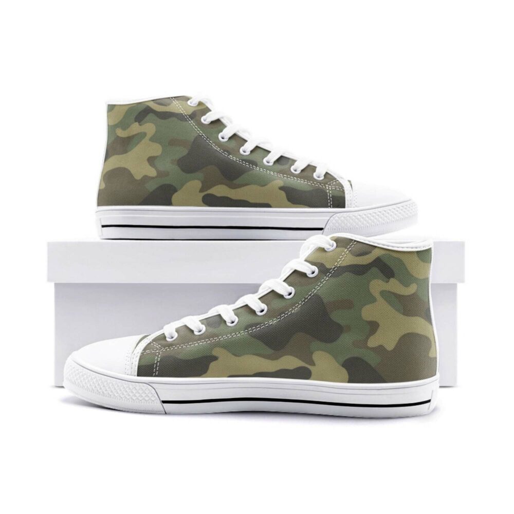 Camo High Top Men Sneakers Ni3 - Image 2