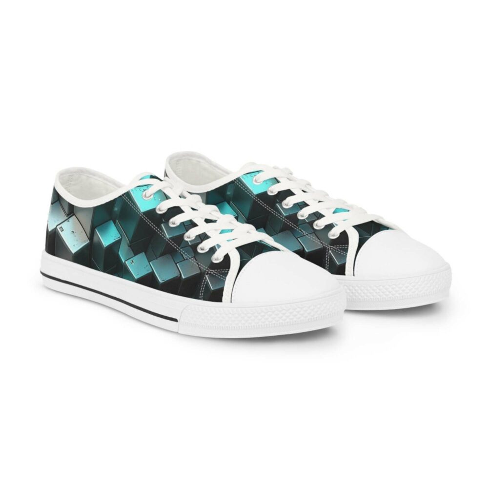 Geometric Design Men’s Low Top Sneakers Ni5