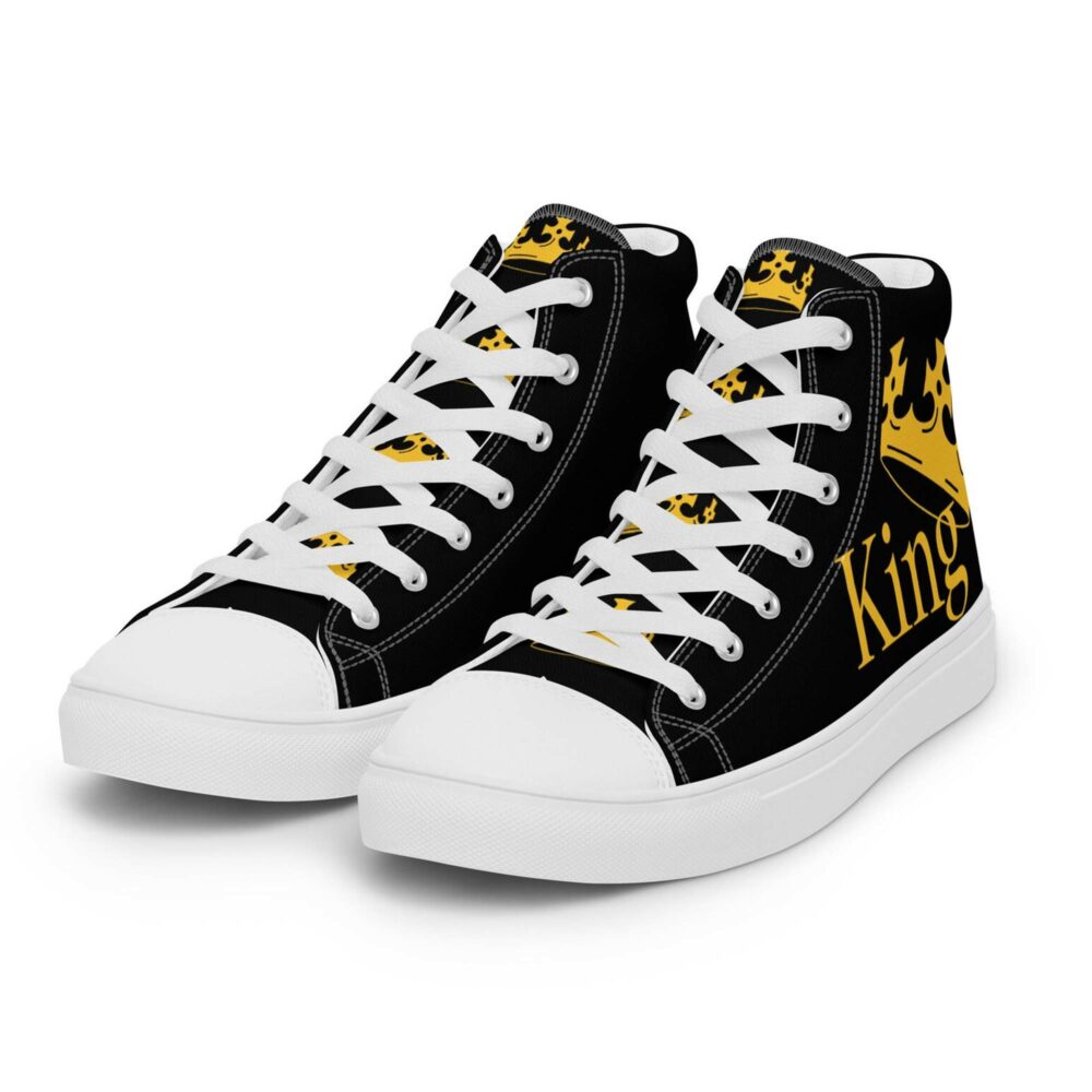 King Men’s High Top Canvas Sneakers Ni4 - Image 2