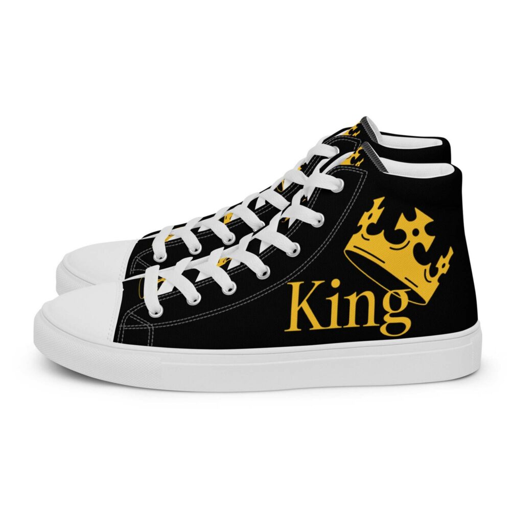 King Men’s High Top Canvas Sneakers Ni4