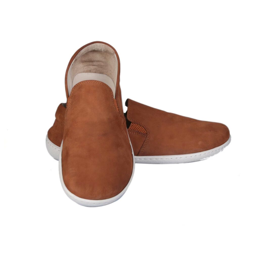 Tan Nubuck Leather Men Slip-On Ni1